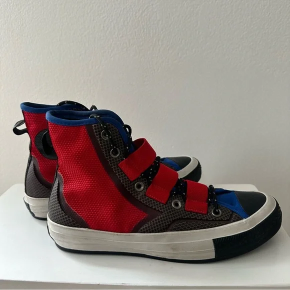 Converse Chuck 70 Tech Hiker High Top Sneakers Men’s Size 8 Red Blue Putty